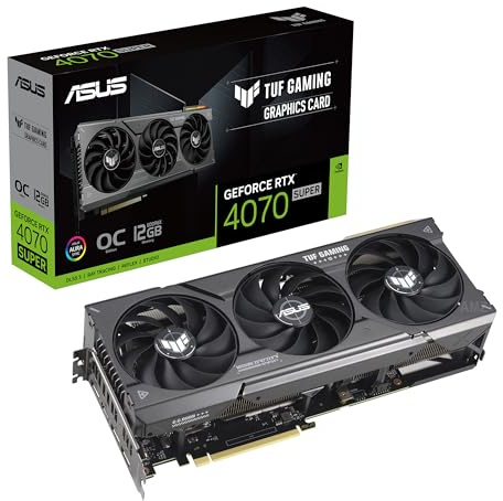 ASUS TUF Gaming GeForce RTX 4070 Super OC Edition - Tarjeta gráfica para Juegos (PCIe 4.0, 12 GB GDDR6X, DLSS 3, HDMI 2.1a, DisplayPort 1.4a)