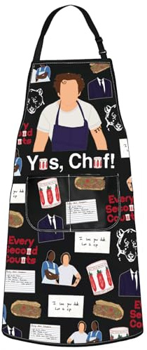 WZMPA Bear Carmy Cooking Apron Carmy Fans Gift Yes Chef Carmy Adjustable Apron Carmy Kitchen Merchandise, Yes Chef Ap