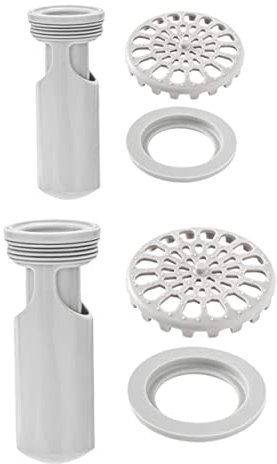 ORFOFE 2St bodenablauf drain stoppers abtropfkorb spüle Bodenablaufgitter Boden des Rückstauverschlusses Desodorierung Bodenablauf Hausdesodorierungsabdeckung Plastik Grey