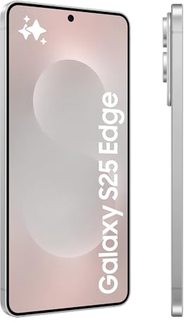 Samsung Galaxy S25 Edge AI Smartphone, Galaxy AI, Android Smartphone, 12GB Memory, 512GB Storage, 200 MP Camera, Long Battery Life, Titanium Silver, 3 Year Samsung Extended Warranty (UK Version)