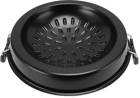 Cocoarm Thai BBQ Grill Topper, Non Stick Aluminum Cooking Plate with Grilling and Hot Pot, 11.81in for Outdoor Gatherings and Family Events (35cm/13.78in Black)