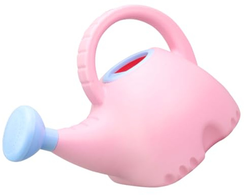 WHAMVOX Regadera Infantil de Dibujos Animados Forma de Elefante Capacidad 15 L Color Rosa y Azul Boquilla Alargada para Riego Suave y Asa Portátil para Jardín y Plantas