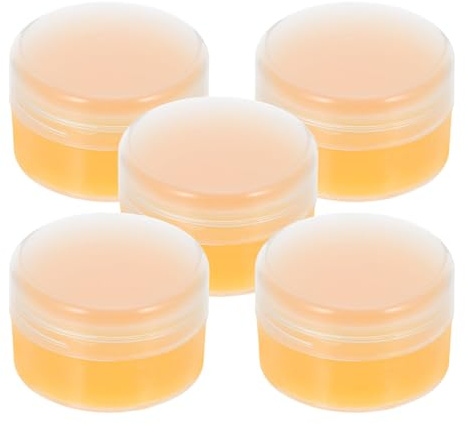 UKCOCO Beeswax Wood Polish for Furniture and Floor Restoration, 5pcs 20g Each, Natural Wood Conditioner Wax for Hardwood Maintenance and Surface Protection