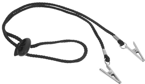 ifundom Set da 3 Clip Porta Tovaglioli Regolabili Laccio per Collo in Poliestere e Ferro, Design Multifunzionale ed Elegante per Esperienza di Pranzo Sicura e Comoda