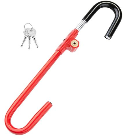 CARTMAN Lenkrad- und Bremspedalsperre – Verstellbares Anti-Diebstahl-Autogerät, geeignet für einen Abstand von 53 cm bis 76 cm zwischen Lenkrad und Pedal.