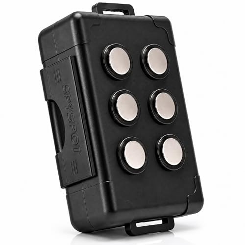 Spy Spot Magnetische Halterung, wetterfeste Hülle für GPS-Tracker, Aufbewahrungsbox für Gegenstände, Schlüsselhalter unter Fahrzeugen, passend für GL200, GL 300, GL300W, GL300MA, Schwarz, Modern