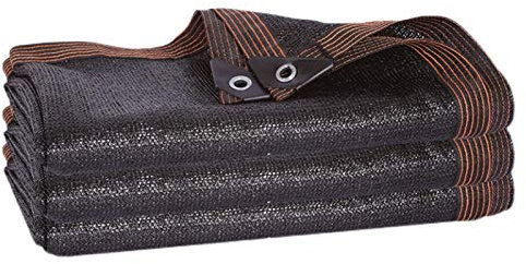 AWSAD Schattennetz Versiegelte Rand Markisenschutzhülle Schattennetz Für Gewächshaus Verschlüsselungsverdickung Antialterung UV-Beständig Net Schattennetz Für Garten (Color : Schwarz, Size : 4x5m)
