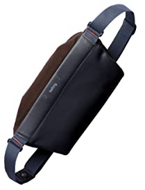 Bellroy Sling Mini Premium (4 Liter, Crossbody-Tasche aus Leder, Sonnenbrille, Smartphone, Brieftasche, kleine Alltagsgegenstände) - DeepPlum