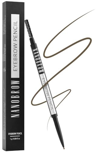 Augenbrauenstift Nanobrow Eyebrow Pencil - Stift zum präzisen Augenbrauenschminken mit superdünner Mine, Augenbrauenstift mit Bürste (Light Brown)