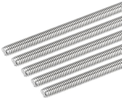 DMiotech 5 Paquet M6 x 160mm Entièrement Fileté Tige 304 Inox Acier Droite Main Filetages Tige Barre Goujons Colliers et Boulons en U