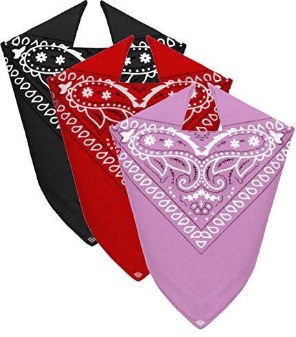 Van Der Rich ® - Bandanas aus 100% Baumwolle Kopftuch für Herren Damen (NRRosa, One Size)