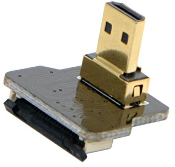 CY CYFPVHDMI, cavo micro HDMI tipo D, maschio, fino ad angolo di 90 gradi, per FPV HDTV, multicotteri, fotografia aerea