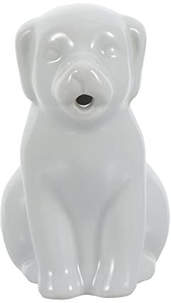Coffee Syrup Dispenser Ceramic Creamer Dog Shaped Coffee Pitcher 40ml Gravy Boat Serving Sauce jar Honey Syrup Dispenser for Sugar Matcha Cappuccino hot Chocolate White Candy Dish (Color : White)