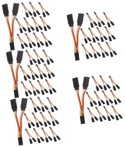 ibasenice 50pcs y Extension Cord to Females Rc Control Cable Extension Reel Receiver