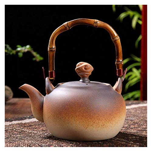 Hervidor Para Estufa, Hervidor De Cerámica, Hervidor De Agua Para Hacer Té En El Hogar, Gran Capacidad, Estilo Retro, Hervidor Eléctrico De Cerámica Con Mango, Tetera, Suministros De Cocina, Teteras