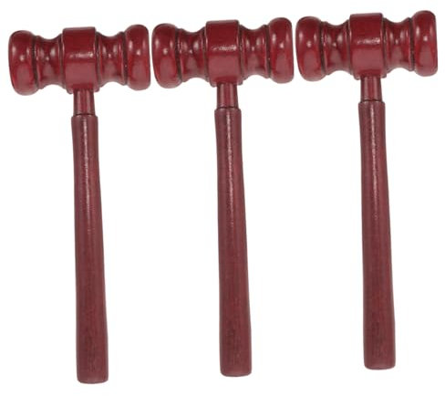 LALAFINA 9stücke Holzrichterhammer Spielzeug Gavel Requisiten Für Rollenspiele Cosplay Interaktive Eltern-aktivitäten Für Jungen Und Mädchen