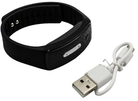 Ieron Pulsera Repelente de Mosquitos ultrasónica Reloj electrónico ultrasónico Pulsera antimosquitos para Exteriores Pulsera Repelente de Mosquitos ultrasónica Unisex (Negro)