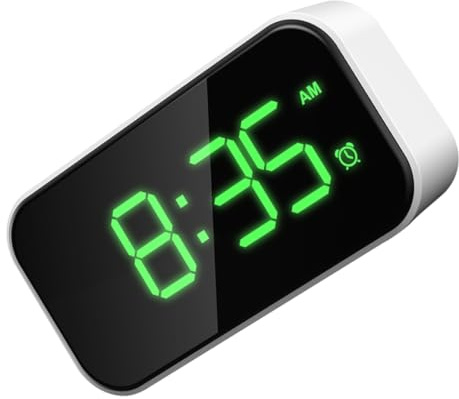 HOLIDYOYO Despertador con Relojes electricos para Dormitorio Despertador para casa Reloj Despertador Digital Sencillo despertadores para mesita de Noche Educación física Verde