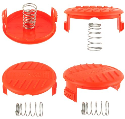 JAMHER Lot de 4 Capuchons de Bobine, Capuchons de Bobine en ABS | Pour Black-Decker avec Black Decker RC-100-P