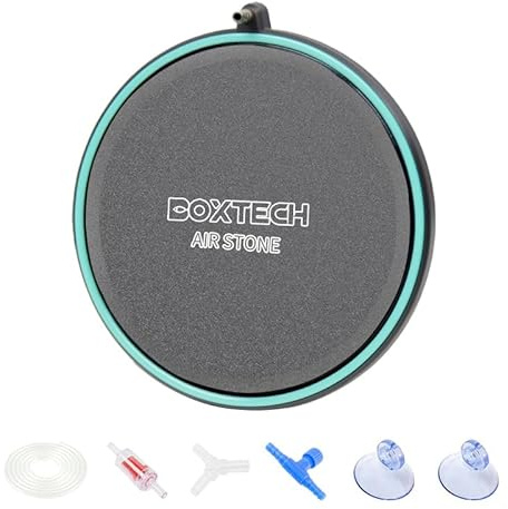 boxtech Acquario Nano Air Stone, Acquario Pesci Pietra Aria, Acquario Aria Diffusore per Ossigeno Disciolto Aeratore Pietra (150 MM)