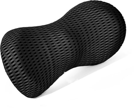 Sinratas Lendenkissen, Lendenwirbelkissen für Bürostuhl und Autositz, Memory-Schaum, Ergonomische, Lendenstützkissen für Bett, Sofa (Black)