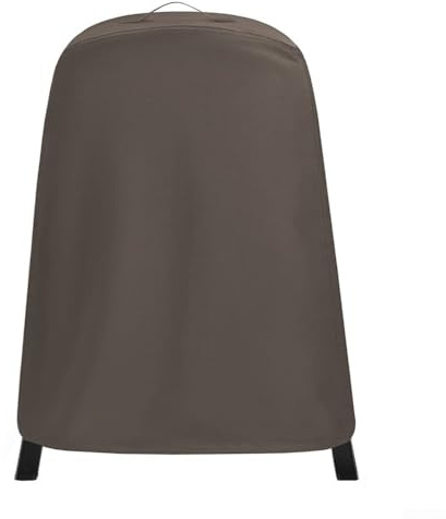 Besttoolifes Funda redonda para parrilla de barbacoa, protección contra la lluvia y el polvo, tela impermeable 210D, apta para la mayoría de parrillas redondas, 89 x 69 x 115 cm (marrón)