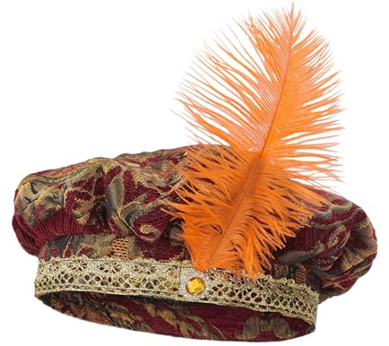 Générique Chapeau Renaissance,Capuche Médiévale pour Cosplay,Beret Tudor pour Hommes et Capuche Cosplay - Pour Spectacle Mariage Marché Fête Masquée Festival Célébration