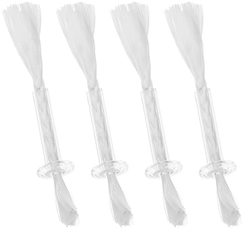 GRIRIW Mèche de Lanterne à Huile 4 Pièces en Coton et Verre pour Lampes | Mèche Flottante à Huile, pour Lampes à Huile pour Extérieur et Lampes à Huile, Usage Temple et Prières