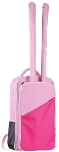harayaa Sac d'Escrime Multifonction avec Organiseur pour Équipement Complet Masque Veste et Chaussures Manches à Fermeture pour Deux Fleurets Poignée Épaisse, Rose