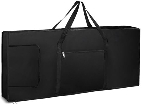 Lawei 61 Key Keyboard Tasche Keyboardtasche Tragbar Keyboard Piano Soft Bag Portable Wasserdicht Keyboard Tasche Gepolstert Gig Bag - 100 x 40 x 15cm, Schwarz