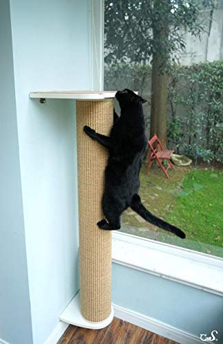 CatS Design Katzen Kletterwand große Katzen stabil- Wandkratzbaum-Wandliege-Wand Kratzsäule-Kratzstamm-Wandpark-Wandbett-Kletterstufen- Wandelemente-Wandstepp-F5 XXL
