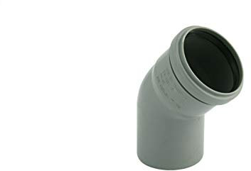 STEMAX-Wassertechnik Marley HT Abflussrohr HTB Bogen 45° DN32,40,50,75,110, Größe: DN110