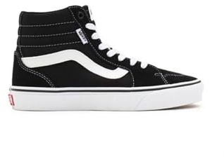Vans Baskets Filmore Hi pour Homme, Toile en Daim Noir et Blanc, 42.5 EU
