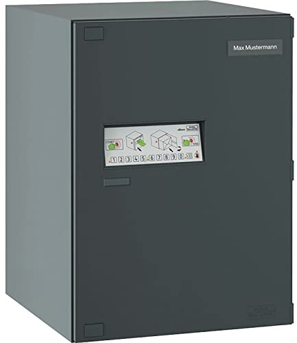 Burg Wächter Paketbox eBoxx für draußen, für alle gängigen Paketdienste, Witterungsbeständig, verzinkter Stahl, 197 l Volumen, GV 645 ANT, Anthrazit (ähnlich RAL 7016), 41950