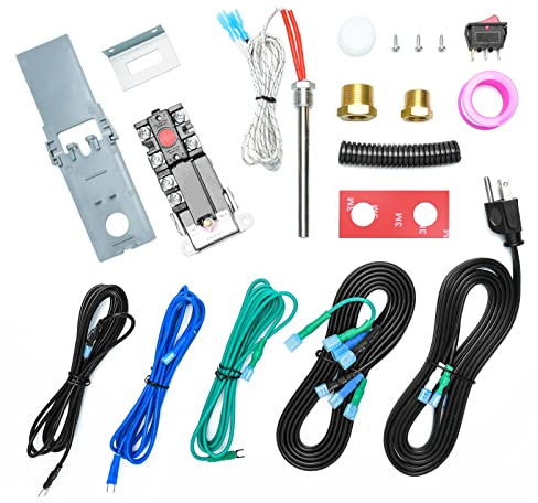 Briidea RV Electric Water Hybrid Heater Kits, Converts RV LP Gas Water Heater to 120V Electricity, 6 Gallon Capacity, Compatible with Suburban and Atwood Water Heater