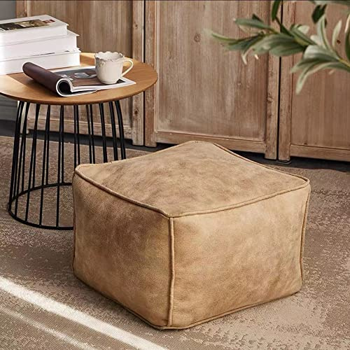 SXBCyan Bean Bag Chair Bean Bag Funda De Sofá (sin Relleno) Funda De Sofá Perezoso De Doble Asiento Puf De Cuero De Gamuza Sintética Puf Sac Sofá Seccional Beanbag sobre For Adultos