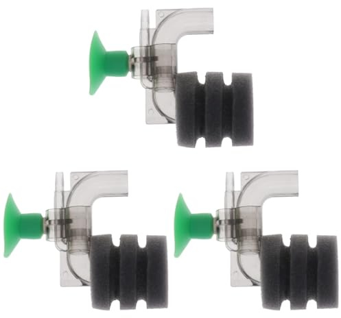 POPETPOP Mini Schwammfilter 3Er Set Luftgetriebener Bio-Innenfilter Für Aquarium Fischtank Mit Mechanischer Und Biologischer Filtration Garnelenbecken Innenfilter Aquariumzubehör