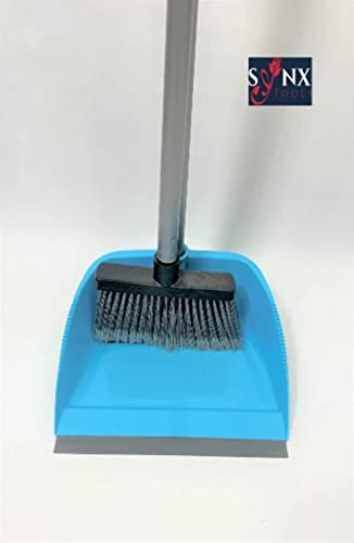 Synx Tools Polvere & Lattina Maria Baby Blu Set - Polvere Set di Lattina - Polvere e lattina modello aperto con steli lunghi - Scopa/Spazzatrice e lattina