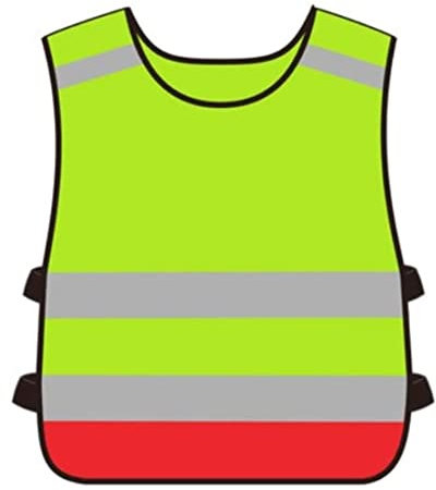 Warnweste Reflektorweste Reflektierender Anzug mit hoher Sichtbarkeit Sicherheitsreflektierter Weste, for Nachtaktivitäten im Freien Kleidung im Freien Sicherheitsweste ( Blue : Yellow , Size : XL )