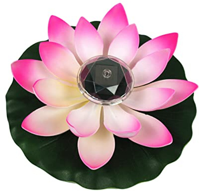 DOITOOL Lampes Lotus Solaires LED en Eva Flottantes 4 Pièces pour Bassin | Lampe Solaire Lotus Exterieur, Éclairage Décoratif Led, Usage Bassin et Paysage D'