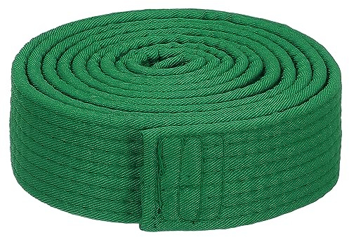 PATIKIL Taekwondo Farbe Rangliste Gürtel 1.5 x7.2Ft 2.2m Polyester Kampfsport Judo Karate Gürtel für Lehrpraxis Grün