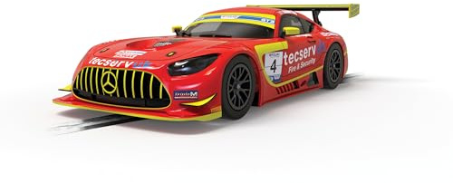 Scalextric C4332 1:32 M-AMG GT3 Evo 2022#4 HD - Slotcar, Rennbahn, Auto für Rennbahn, Rennbahnauto, Rennbahn für Kinder, Kinderspielzeug, Zubehör für Kinderrennbahnen