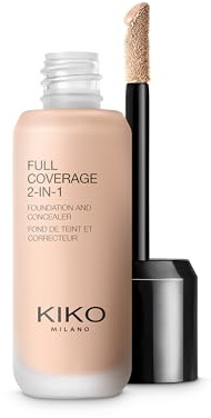 KIKO Milano Full Coverage 2-In-1 Foundation & Concealer 37 Cr05, 2-In-1-Foundation Mit Concealer, Hohe Deckkraft