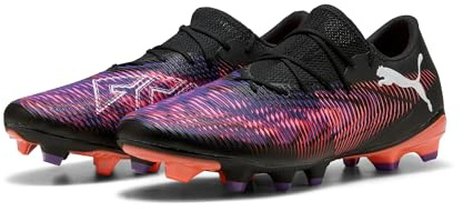 PUMA Unisex Future 8 Match Low Fg/AgSoccer sko, Puma svart Puma vit lysande röd, 48.5 EU