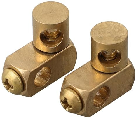 EpheyFIF Doppelgelenk, 2 Stück Doppelgelenkstück zur Befestigung an Ablaufgarnitur, Becken- und Waschbecken-Hebe-Abtropfer, Becken-Abtropfgestell-Zubehör, Hebestange, Metall, 17 x 17 mm