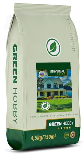 Universal Rasensamen Herbst - Berliner Tiergarten-Mischung, schnellkeimend, Neuanlage & Nachsaat, für dichten & sattgrünen Rasen, trockenresistent, 4,5 kg für 150 m²