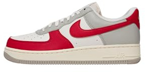 NIKE Sportswear - Zapatillas Air Force 1 '07 LV8 DG en sintético, Rojo-Gris-Blanco (8)