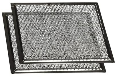Llazsybz 2X Filtro Antigrasso in Alluminio per Forno a Microonde, Accessori per Filtrazione per WB02X11534, Ricambio per Hotel, Casa E Pentole