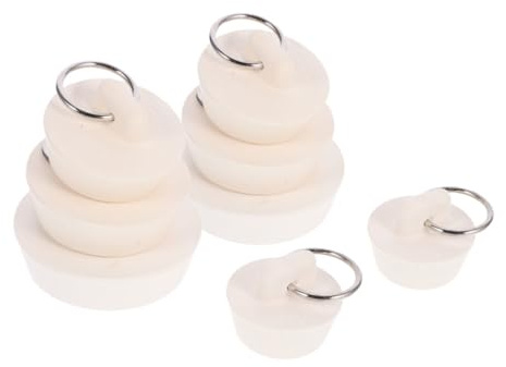 PRETYZOOM 8pcs Rubber Bathtub Drain Stoppers and Sink Plug Set, Multi-Size Wash Basin Seal for Kitchen, Bathroom, Laundry, Water Stopper Covers