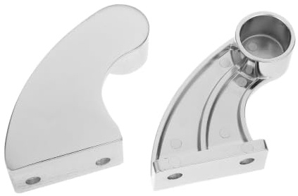Toddmomy Poignée de Porte de Four Lot de 2 Installation Facile Prise Isolée Robuste en Alliage Argenté pour Four Professionnel en Hôtels et Restaurants
